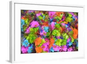 Flower collage-Tom Kelly-Framed Giclee Print