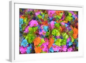 Flower collage-Tom Kelly-Framed Giclee Print