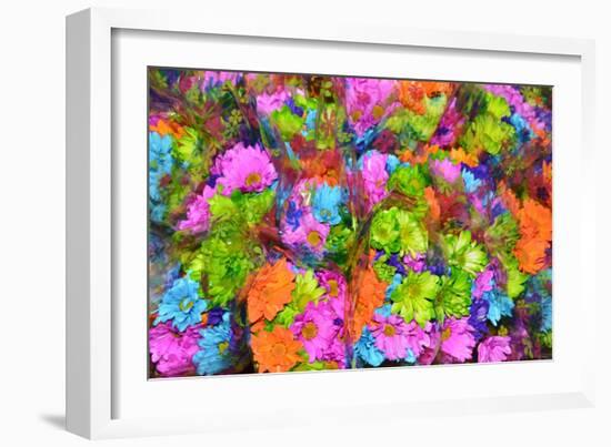 Flower collage-Tom Kelly-Framed Giclee Print