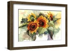 Flower Composition IV-Franz Heigl-Framed Art Print