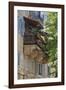 Flower Covered Balcony on Old Stone House, Bol, Brac Island, Dalmatian Coast, Croatia, Europe-John Miller-Framed Photographic Print