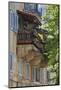 Flower Covered Balcony on Old Stone House, Bol, Brac Island, Dalmatian Coast, Croatia, Europe-John Miller-Mounted Photographic Print