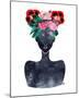 Flower Crown Silhouette II-Tabitha Brown-Mounted Art Print