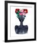Flower Crown Silhouette II-Tabitha Brown-Framed Art Print