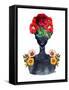 Flower Crown Silhouette III-Tabitha Brown-Framed Stretched Canvas