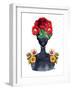 Flower Crown Silhouette III-Tabitha Brown-Framed Art Print