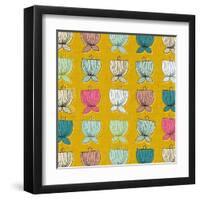 Flower Cups-Sharon Turner-Framed Art Print