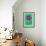 Flower cutout on green, 2020, (collage)-Jane Tattersfield-Framed Giclee Print displayed on a wall