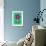 Flower cutout on green, 2020, (collage)-Jane Tattersfield-Framed Giclee Print displayed on a wall