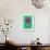 Flower cutout on green, 2020, (collage)-Jane Tattersfield-Framed Giclee Print displayed on a wall