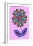 Flower cutout on pink, 2020, (collage)-Jane Tattersfield-Framed Giclee Print