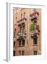 Flower Decorating Windows. Venice. Italy-Tom Norring-Framed Photographic Print