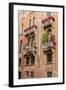 Flower Decorating Windows. Venice. Italy-Tom Norring-Framed Photographic Print