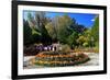 Flower Decoration in the Park of the Summer Residence of the 14th Dalai Lama-null-Framed Art Print