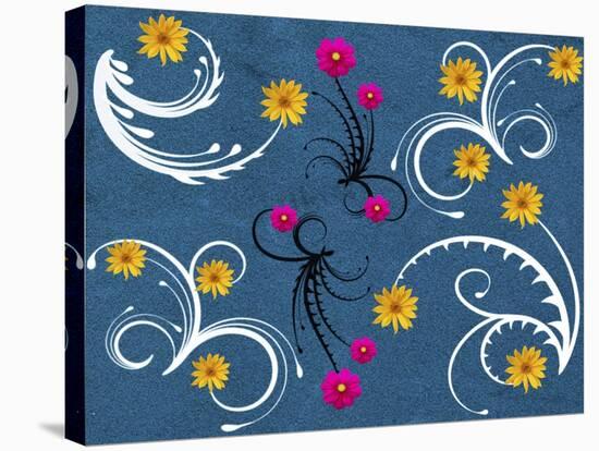 Flower Design 6-Ata Alishahi-Stretched Canvas