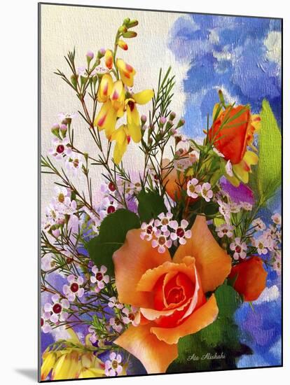 Flower Design N6-Ata Alishahi-Mounted Giclee Print