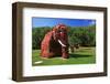 Flower Elephant in Maximilianpark, Hamm, North Rhine-Westphalia, Germany-null-Framed Art Print