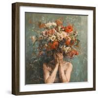 Flower Face-Marta Wiley-Framed Art Print