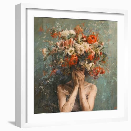 Flower Face-Marta Wiley-Framed Art Print