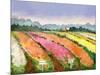 Flower Farm-null-Mounted Art Print