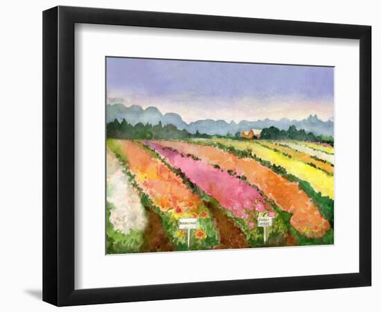 Flower Farm-null-Framed Art Print