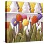 Flower Fence 1-Cathy Horvath-Buchanan-Stretched Canvas