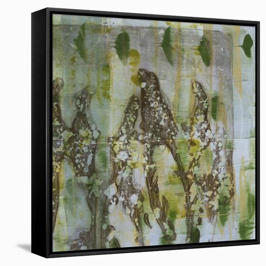 Flower Field II-Jennifer Goldberger-Framed Stretched Canvas