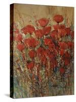 Flower Fields I-Tim O'toole-Stretched Canvas
