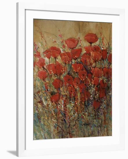 Flower Fields I-Tim O'toole-Framed Giclee Print