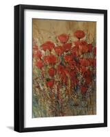 Flower Fields I-Tim O'toole-Framed Giclee Print
