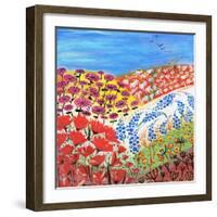 Flower Fusion-Caroline Duncan-Framed Giclee Print