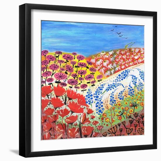 Flower Fusion-Caroline Duncan-Framed Giclee Print