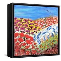 Flower Fusion-Caroline Duncan-Framed Stretched Canvas