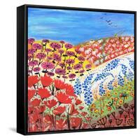 Flower Fusion-Caroline Duncan-Framed Stretched Canvas