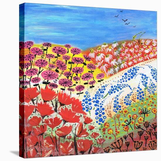 Flower Fusion-Caroline Duncan-Stretched Canvas