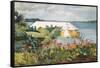 Flower Garden and Bungalow, Bermuda, 1899-Winslow Homer-Framed Stretched Canvas