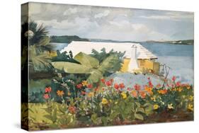 Flower Garden and Bungalow, Bermuda, 1899-Winslow Homer-Stretched Canvas