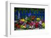 Flower Garden and Picket Fence-Darrell Gulin-Framed Premium Photographic Print