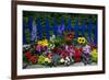 Flower Garden and Picket Fence-Darrell Gulin-Framed Photographic Print