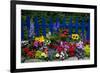Flower Garden and Picket Fence-Darrell Gulin-Framed Photographic Print
