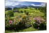 Flower Garden at Hoeglwoerth Monastery, Upper Bavaria, Bavaria, Germany-null-Mounted Art Print