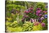 Flower garden, Cannon Beach, Oregon-Adam Jones-Stretched Canvas