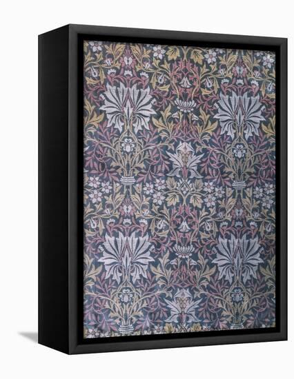 Flower Garden Furnishing Fabric, Jacquard Woven Silk, England, 1879-William Morris-Framed Stretched Canvas