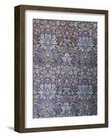 Flower Garden Furnishing Fabric, Jacquard Woven Silk, England, 1879-William Morris-Framed Giclee Print