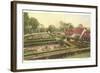 Flower Garden, Mt. Vernon, Virginia-null-Framed Art Print