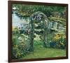 Flower Garden Pond-null-Framed Premium Giclee Print