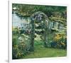 Flower Garden Pond-null-Framed Premium Giclee Print