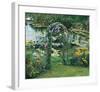 Flower Garden Pond-null-Framed Art Print