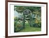 Flower Garden Pond-null-Framed Art Print