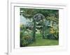 Flower Garden Pond-null-Framed Art Print